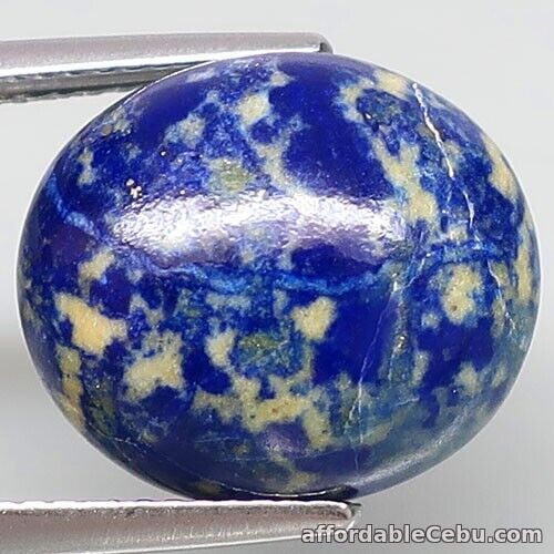 1st picture of 12.30 Carat Natural LAPIS LAZULI with Spots Loose Oval Afghanistan 15x13x8.5mm For Sale in Cebu, Philippines