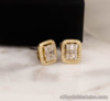 SALE‼️.37 CTW Diamond Earrings 14K Twotone Gold JS161E-YG sep