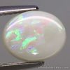 2.30 Carats 10x8.4x4mm NATURAL Multi-Color White OPAL Loose Oval Cab Ethiopia