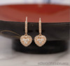 SALE‼️.66 CTW Diamond Dangling Earrings 18k Rose Gold E716R sep