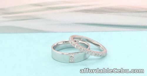 1st picture of 1.26 CTW Diamond Wedding Rings 18k White Gold WR115 (MTO) For Sale in Cebu, Philippines