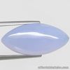 22.75 Carats NATURAL Bluish Purple CHALCEDONY Marquise Cab Argentina 22x13x9mm