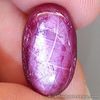 6.40 Carats Natural 6 Rays STAR RUBY Pinkish Red Loose Oval Cab 15.5x9.30x4.0mm