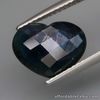 4.26 Carats Natural Midnight Blue SAPPHIRE 2 Face in 1 (Checkerboard&Cabochon)