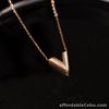 SALE‼️.067 CTW Diamond Necklace 18k Rose Gold N127R sep