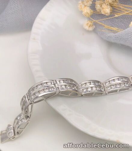 1st picture of 4.90 Carat Diamond White Gold Bracelet 10k B27 sep For Sale in Cebu, Philippines