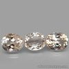 17.70 Carats 3pcs Lot NATURAL Light Champagne TOPAZ Loose 12x10mm Unheated