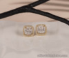 SALE‼️.26 CTW Diamond Earrings 18k Twotone Gold E856 sep