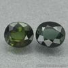 1.51 Carats 2pcs NATURAL Green TOURMALINE Mozambique Oval 5.5x5.0mm Untreated
