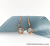 .058 CTW Diamond Dangling Earrings 18k Twotone Gold E277R sep (PRE-ORDER)