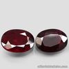 1.03 Carats 2pcs Pair Natural RUBY Blood RED Loose Oval 6.5x5.0mm