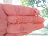 .05 Carat Diamond Rose Gold Adjustable Necklace 14k N15 sep
