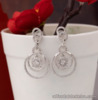 SALE‼️1.26 CTW Diamond Dangling Earrings 18k White Gold E806