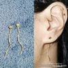 18karat Saudi Gold Cute Tiktak Earrings