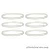 6 GASKET FOR SAPPHIRE CRYSTAL ROLEX GMT 16700 16710, 16713, 16718, 16758, 16760