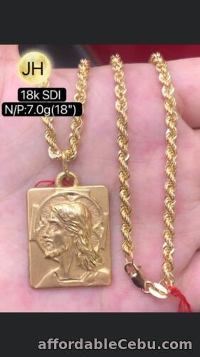 1st picture of GoldNMore: 18 Karat Gold Necklace With Pendant #7.2 18 Inches Chain For Sale in Cebu, Philippines