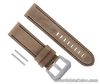 24MM PAM LEATHER STRAP WATCH BAND FOR 44MM PANERAI GMT 1950 WATCH SAND BLACK ST