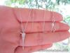 .30 Carat Diamond White Gold Adjustable Necklace 14k N53 sep