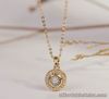SALE‼️.075 CTW Diamond Necklace 14k Twotone Gold JS129N-YG sep