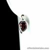 Natural Mozambique GARNET 9.0x7.0mm Pear 925 Sterling Silver EARRINGS