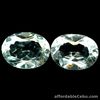 2.04 Carats 6x8mm VS PAIR Natural Unheated Colorless AQUAMARINE for Setting