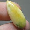 Feng Shui 11.95 Carats Natural Genuine Jadeite JADE Brown-White-Green Pear Cab