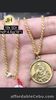 GoldNMore: 18 Karat Gold Necklace With Pendant 18 Inches Chain NEP#12