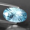 7.57 Carats NATURAL Sky Blue TOPAZ for Setting 15.5x19.5x7.0mm Oval Concave