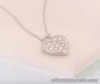 SALE‼️.45 CTW Diamond Heart Necklace 18K White Gold N150W sep