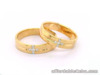 .12 Carat Diamond Yellow Gold Wedding Rings 14K sep (MTO)