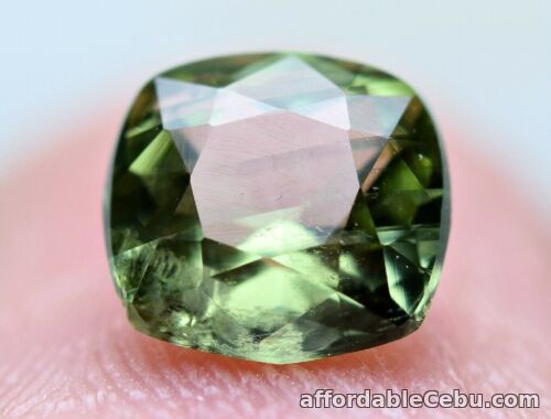 1st picture of 0.60 Carat RARE NATURAL Green TASHMARINE DIOPSIDE Afghanistan 5.4x4.4x2.4mm For Sale in Cebu, Philippines