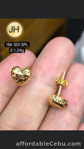 1st picture of GoldNMore: 18 Karat Gold Earrings #1.24 For Sale in Cebu, Philippines