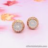 1.95 Carat Face Illusion Diamond Rose Gold Earrings 18k E17 sep