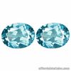 5.95 Cts IF PAIR Natural Unheated Aqua Blue TOPAZ for Jewelry Setting 10x8 Oval