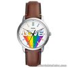 Fossil Limited Edition Pride Neutra Medium Brown Eco Leather Watch FS5931