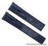 18MM LEATHER WATCH STRAP BAND DEPLOYMENT CLASP FOR TAG HEUER WATCH 18/16  BLUE