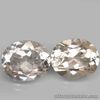 8.90 Carats 2pcs NATURAL Peachy WHITE TOPAZ for Jewelry Setting 11.0x9.0 Oval
