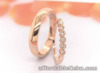 .13 Carat Diamond Rose Gold Wedding Rings 14K sep (MTO)