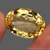 29.90 Carats NATURAL Yellow CITRINE Oval Loose Brazil 15x18x11mm