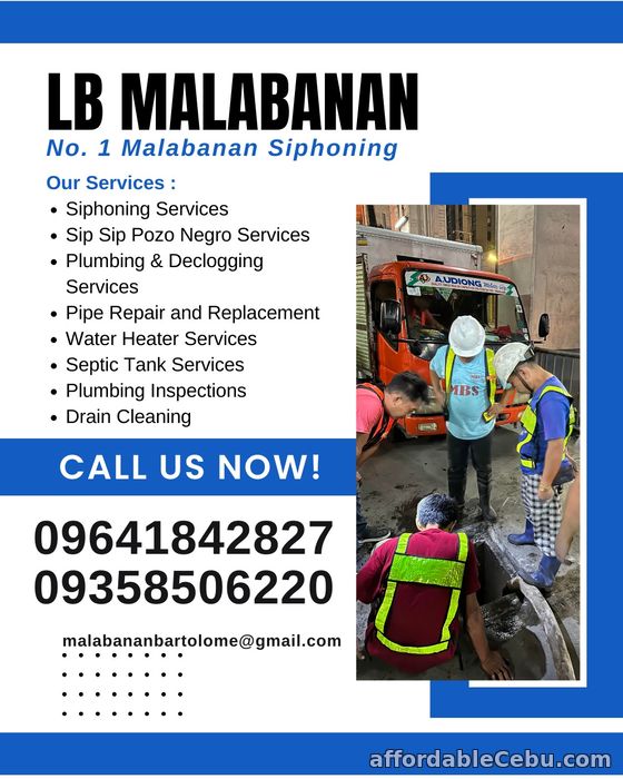 1st picture of MARIKINA MBS MALABANAN DECLOGGING SEPTIC TANK SERVICES 09178832279 88718727 Offer in Cebu, Philippines