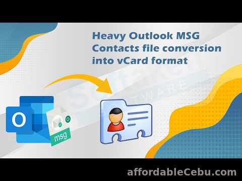 1st picture of Outlook MSG Contacts to VCF Format via MSG to vCard Converter For Sale in Cebu, Philippines