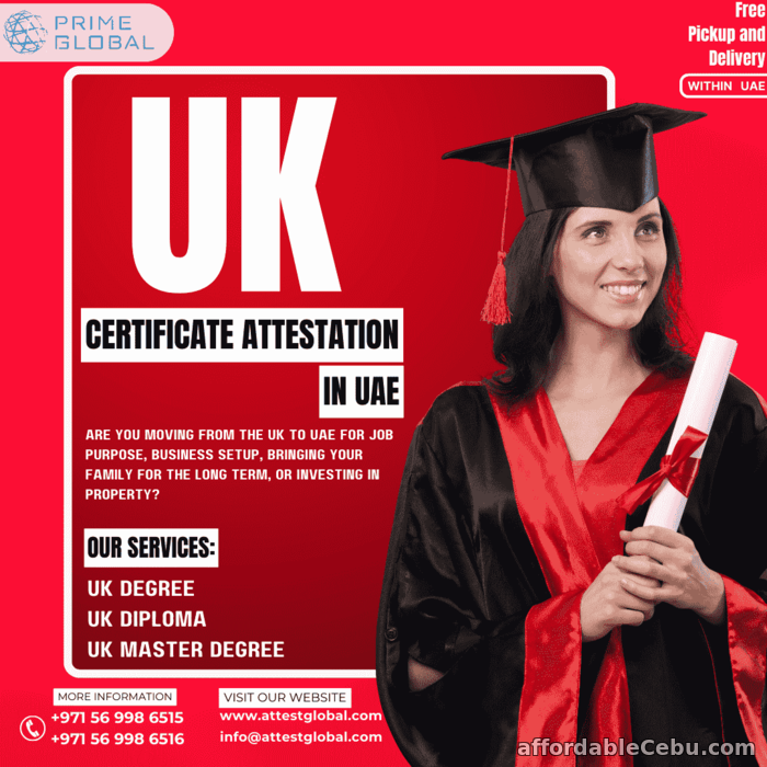 1st picture of You’re Guide to UK Certificate Attestation in the UAE Offer in Cebu, Philippines