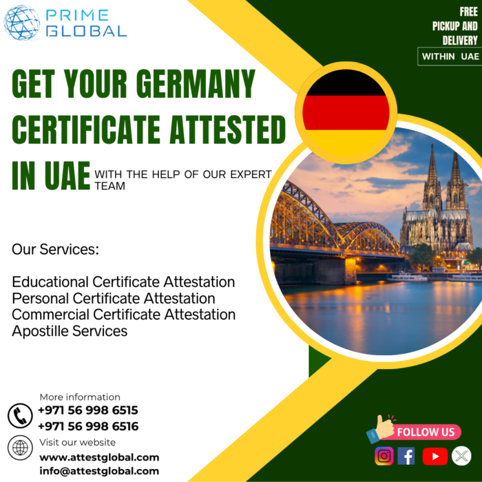 1st picture of Secure and Quick Germany Certificate Attestation in UAE Offer in Cebu, Philippines