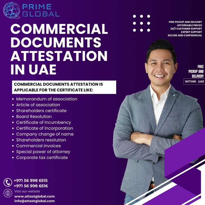 1st picture of Efficient Commercial Certificate Attestation in UAE Offer in Cebu, Philippines