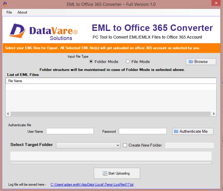 1st picture of DataVare EML to Office 365 Converter Tool For Sale in Cebu, Philippines