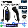 Tayniu Portable Ev Charger AC 16A 7KW Support Type1, Type2 and GB/T standards