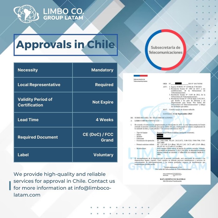 1st picture of Approval in Chile For Sale in Cebu, Philippines