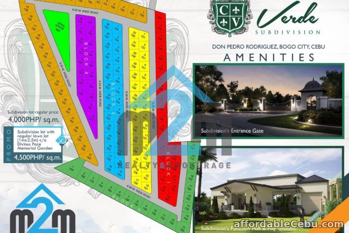 1st picture of CHATEAU VERDE SUBDIVISION(Lot Only) Don Pedro Ronriguez, Bogo City, Cebu For Sale in Cebu, Philippines