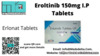 Erlonat 150mg Price in Manila| Indian Erlotinib Tablets Wholesale Supplier | Lungs Cancer Medicine