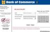 Picture of Bank of Commerce ATM Card Balance Inquiry Online
